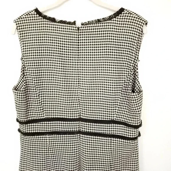 KARL LAGERFELD X ITALIA INDEPENDENT Dress Size 12 Houndstooth Print Knee-Length - Picture 8 of 12